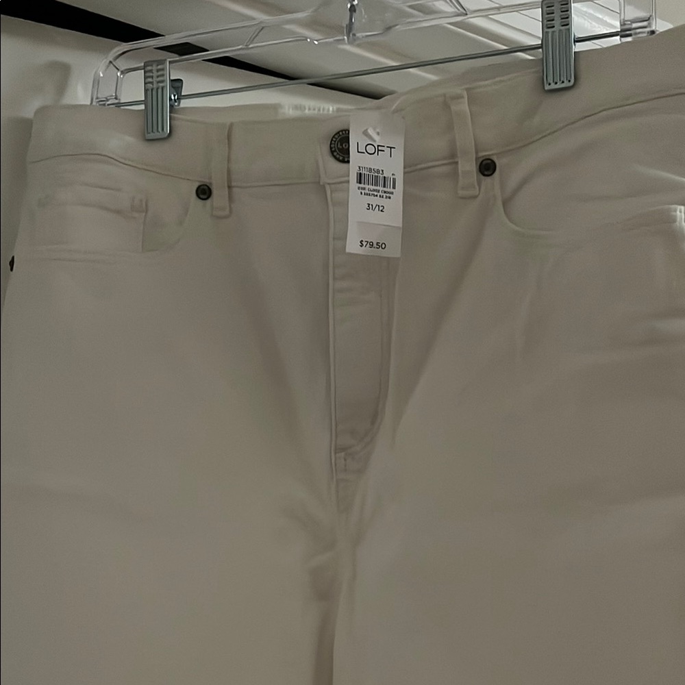 LOFT Women's White Jeans